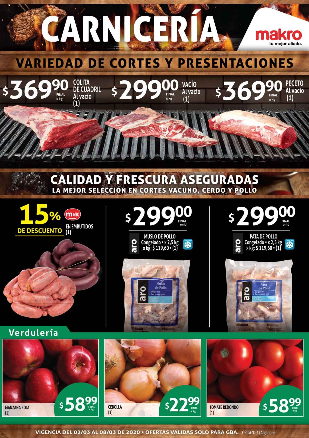 Catalogo Makro Carniceria ofertas del 2 al 8 de marzo de 2020 Promociones