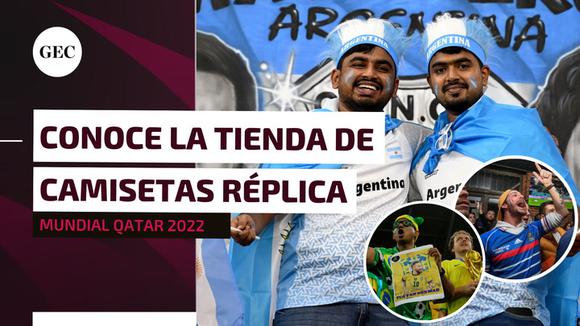 Qatar 2022: la curiosa tienda donde comprar réplicas de camisetas de Argentina, Brasil y otras selecciones